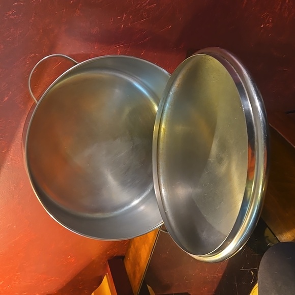 RARE: Vintage 5Q Revere Ware Copper Clad Double Ring w/Bakelite Knob Lid - Picture 6 of 9